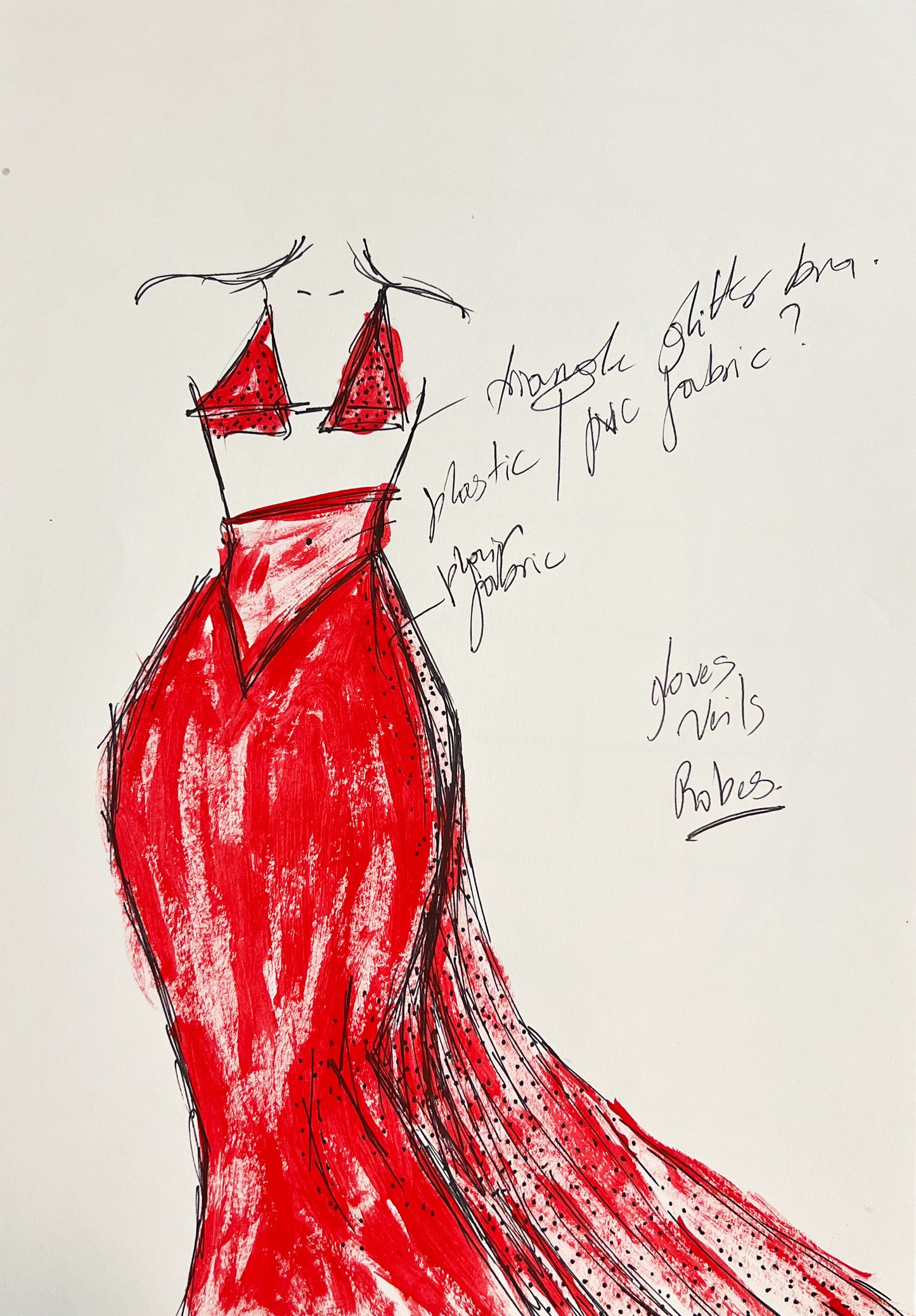 Red Set Illustration