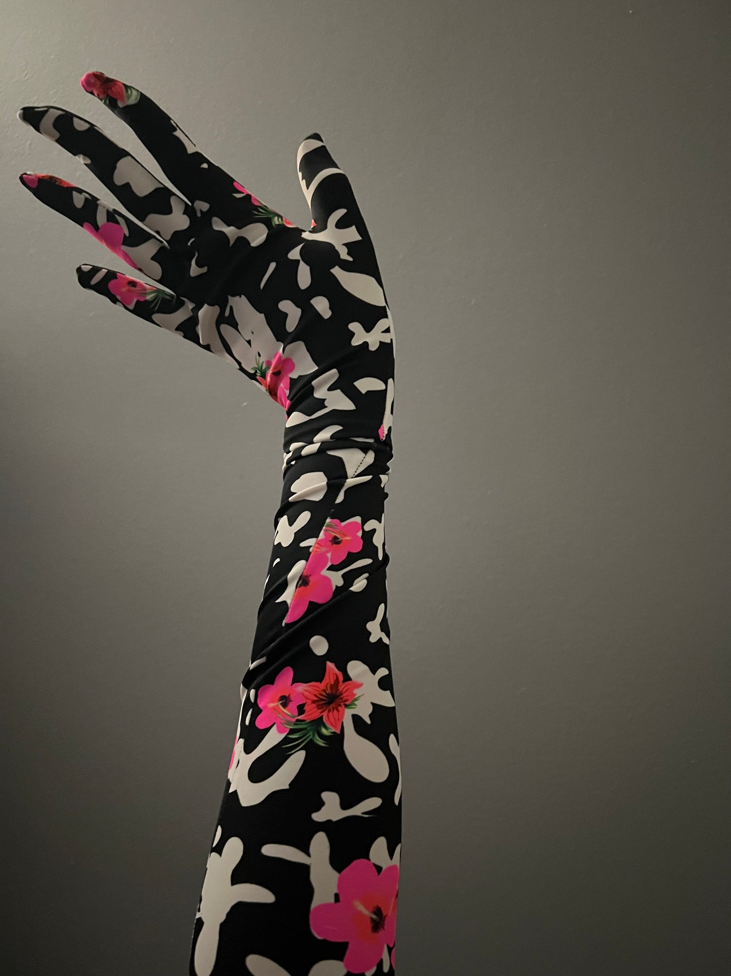 Long Floral Gloves