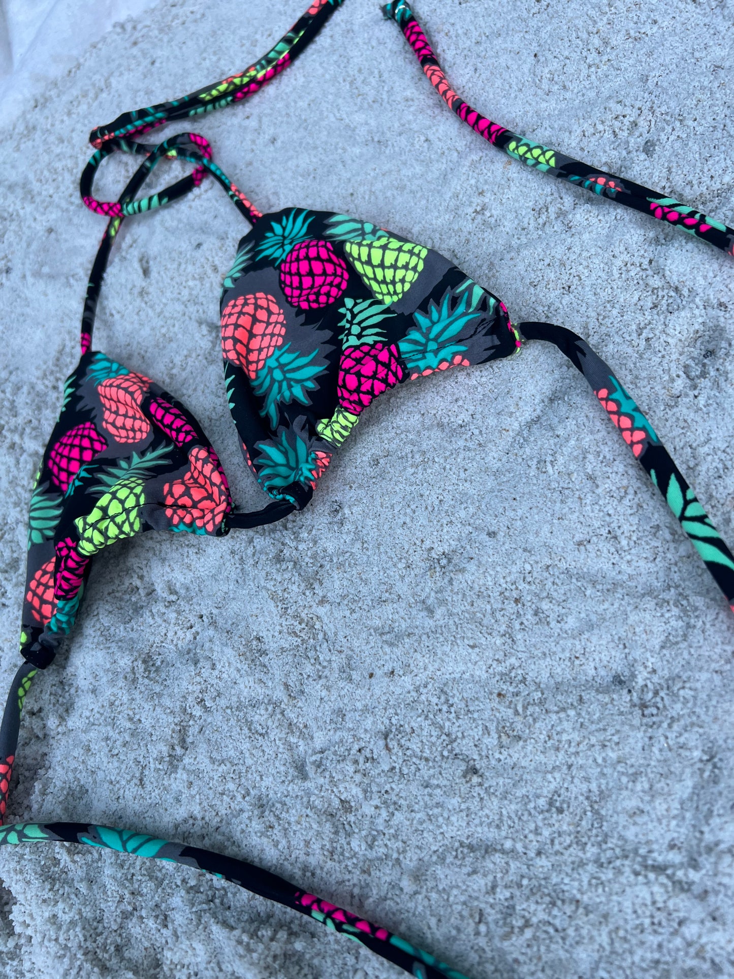 Fruity summer string bikini top