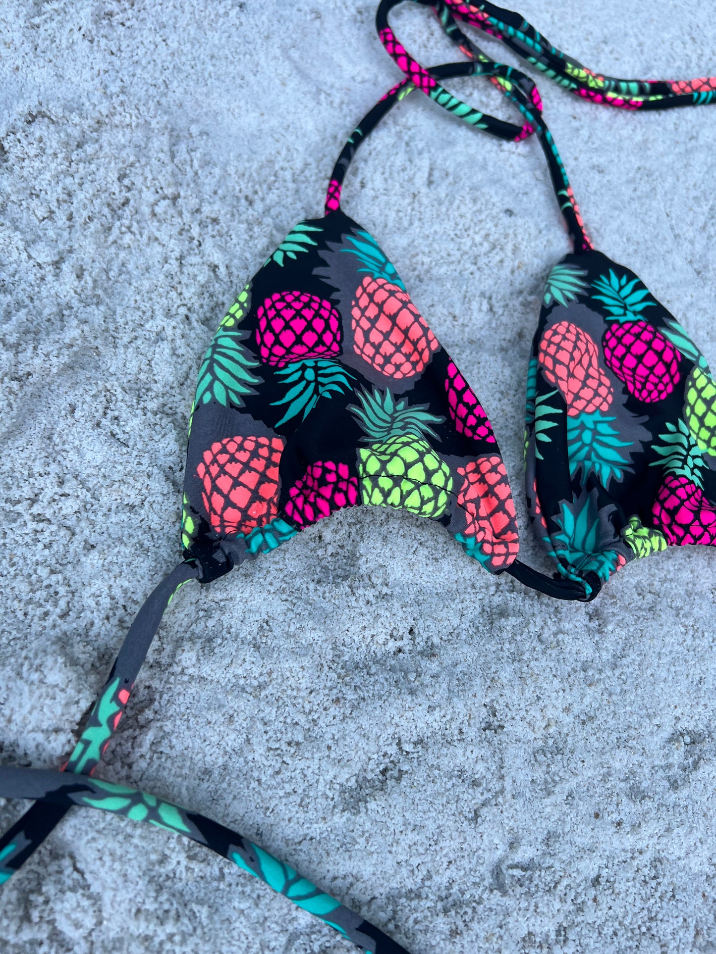 Fruity summer string bikini top